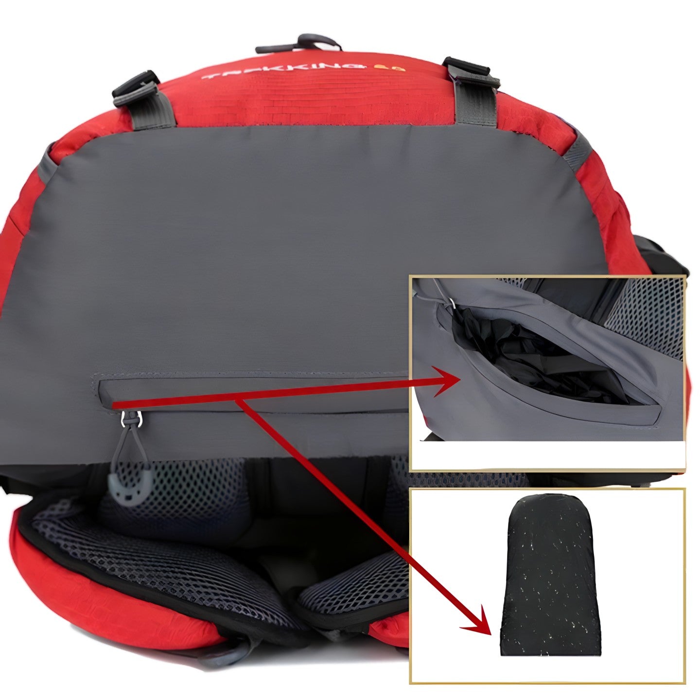 Sac à Dos Randonnée 60L Imperméable