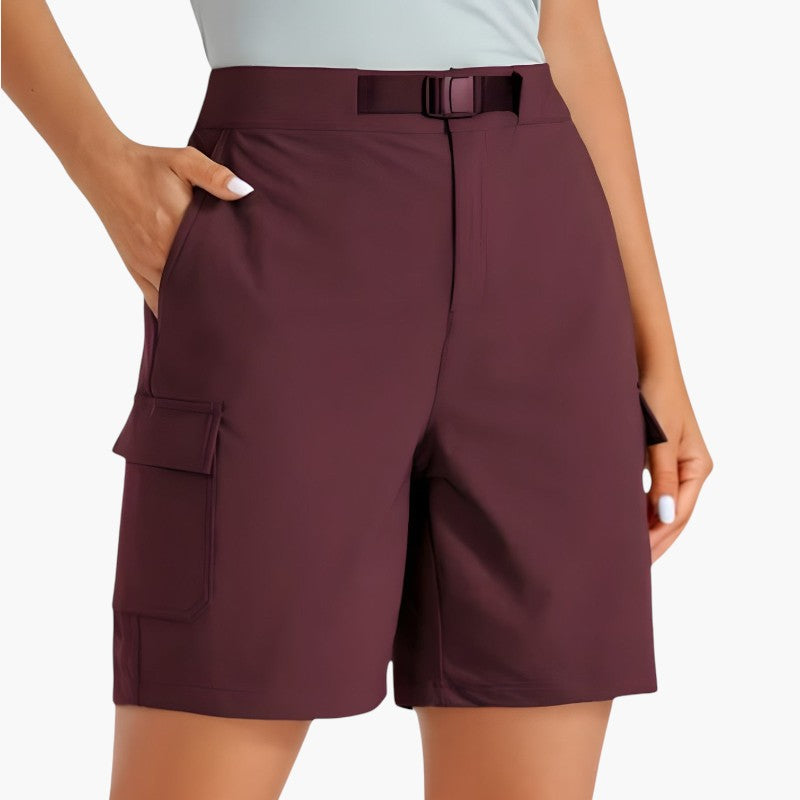 Short de Randonnée Léger avec Poches Femme